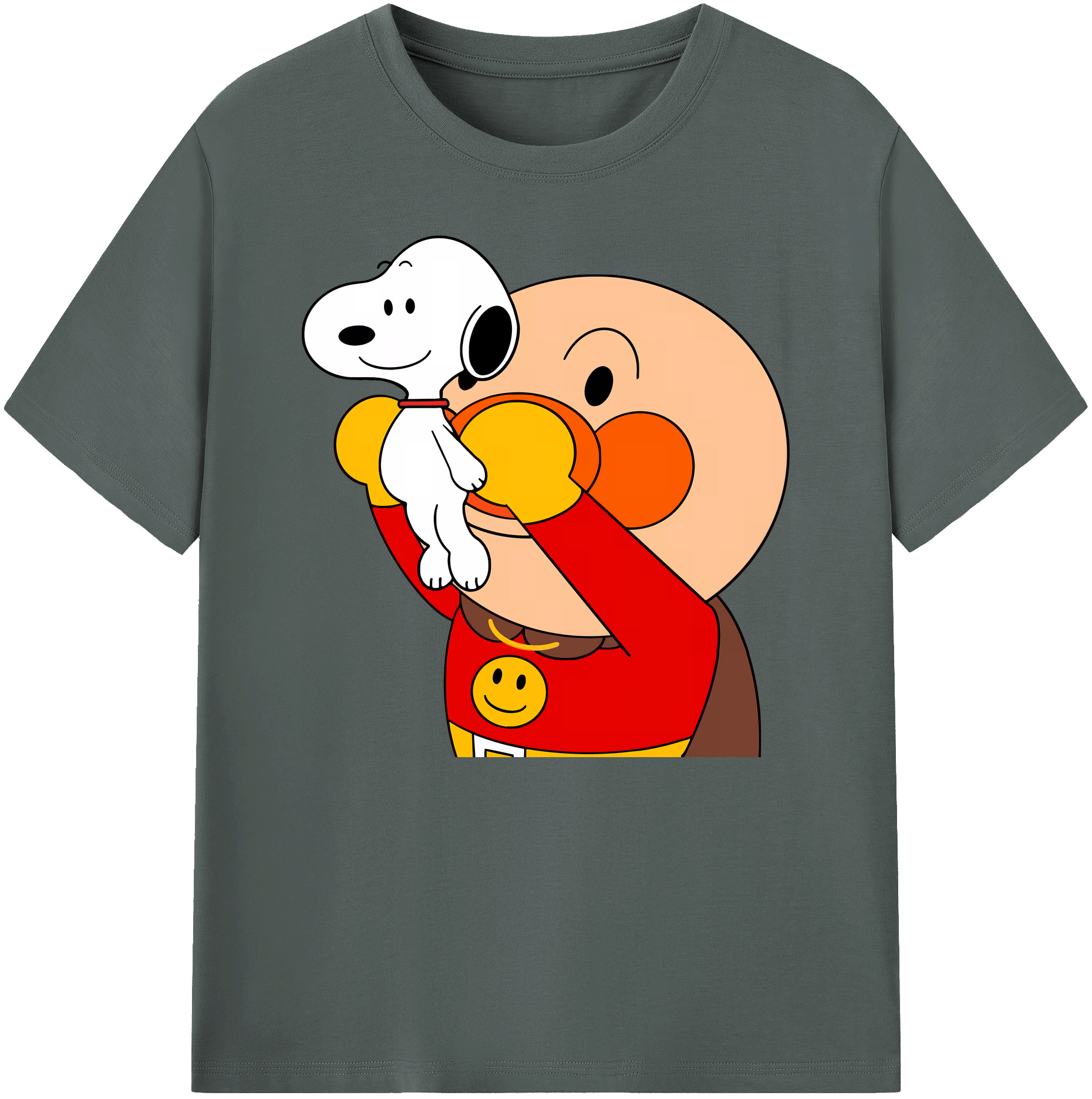 （画像用） アンパンマン Anpanman 綿100％ メンズ半袖Tシャツ｜肌触りやわらか＆通気性